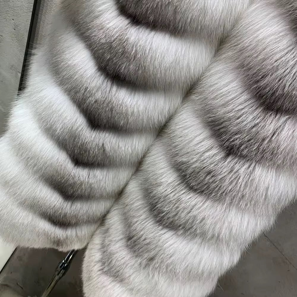 La Célianne — Long Arctic Fox Coat