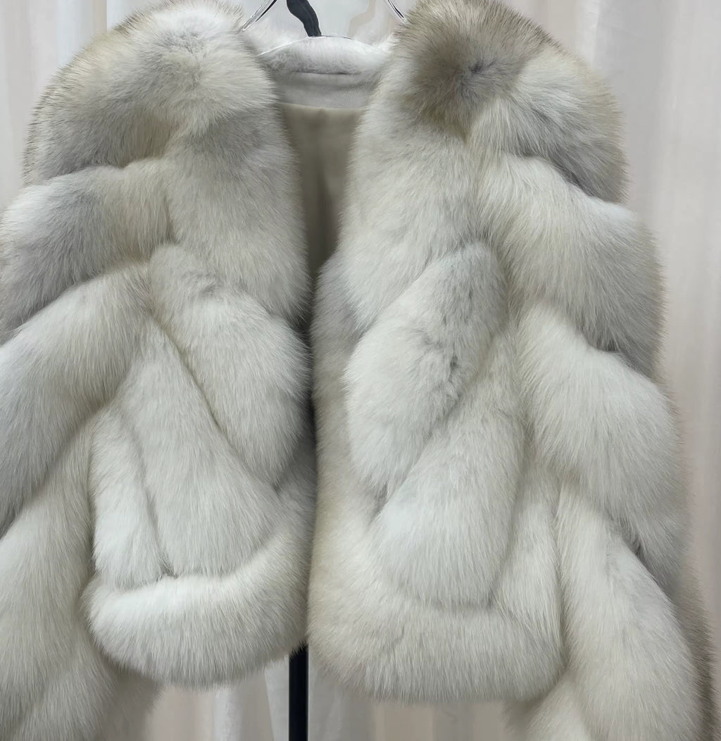 The Bianca Ciel — Silver-White Fox Fur Coat