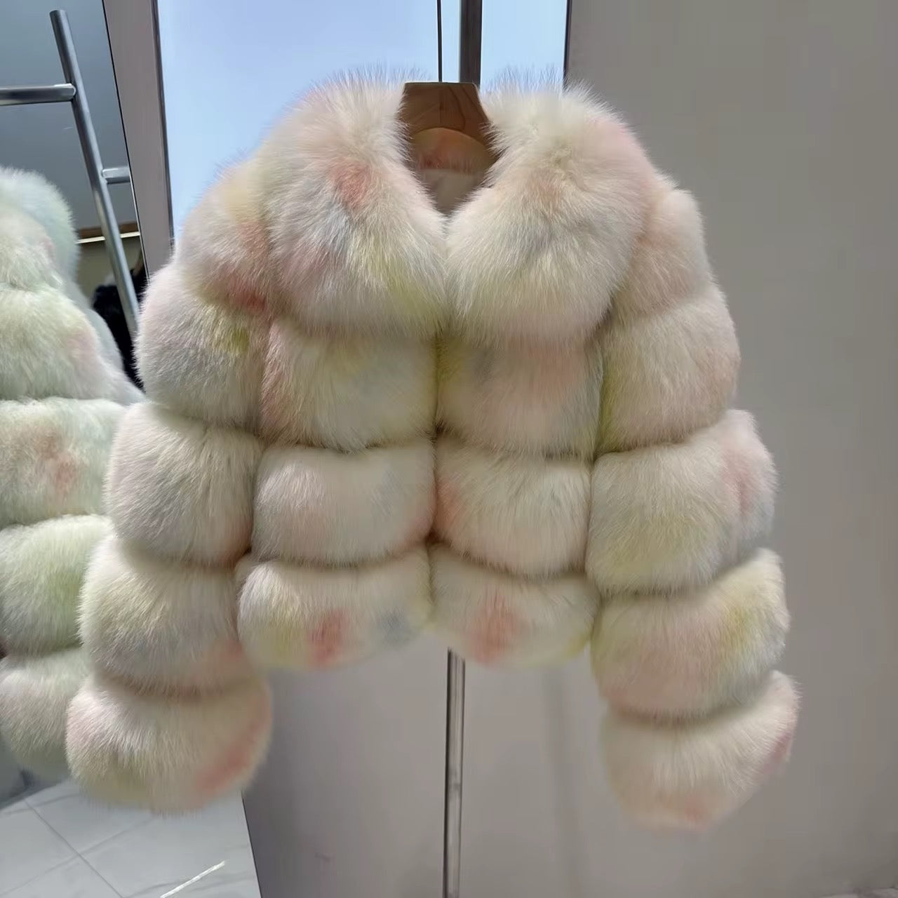 Opal Aurora Luxe Fox Fur Jacket