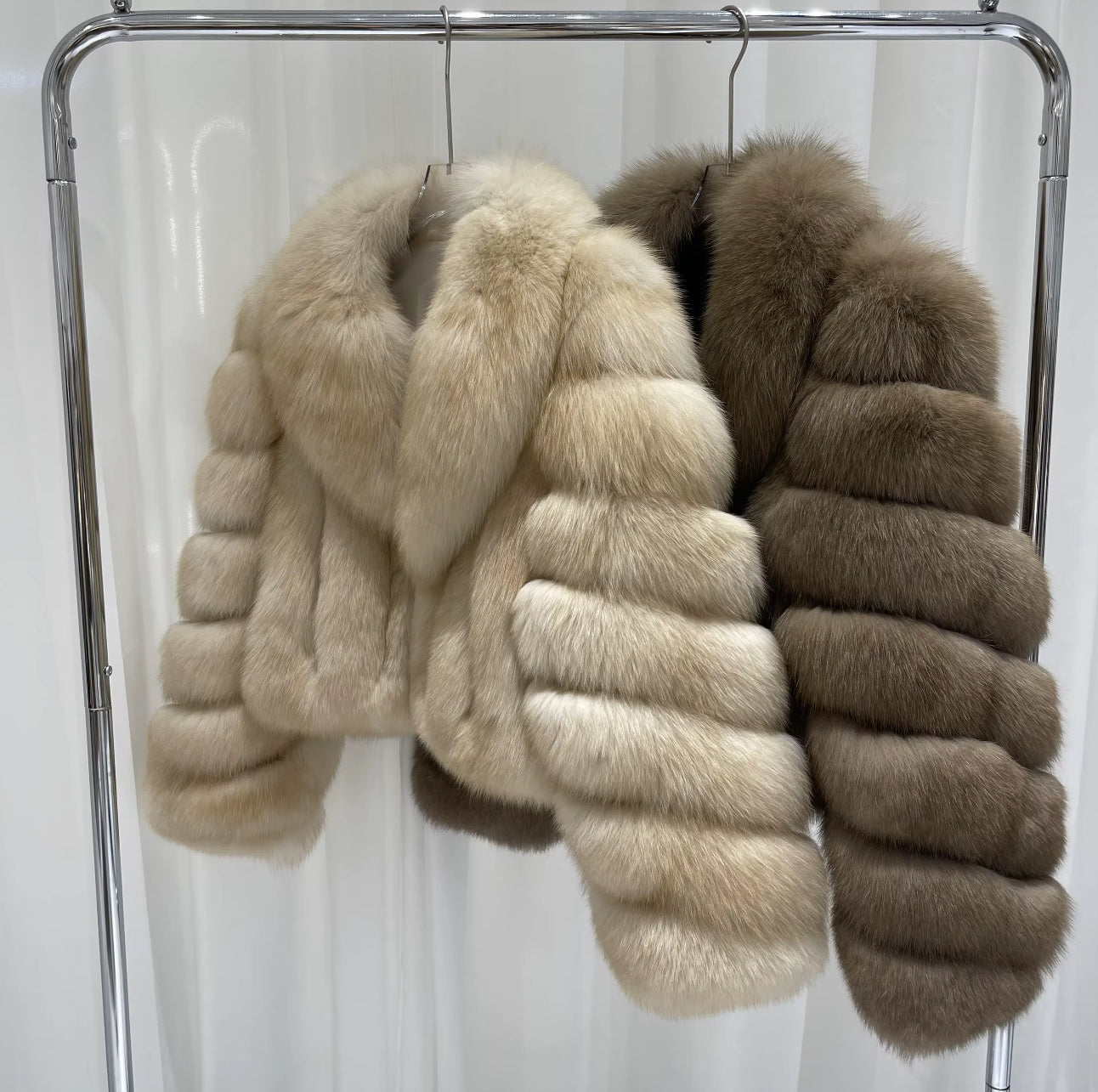 The Aurelle Fur Edit — Golden & Chestnut Fox Fur Jackets