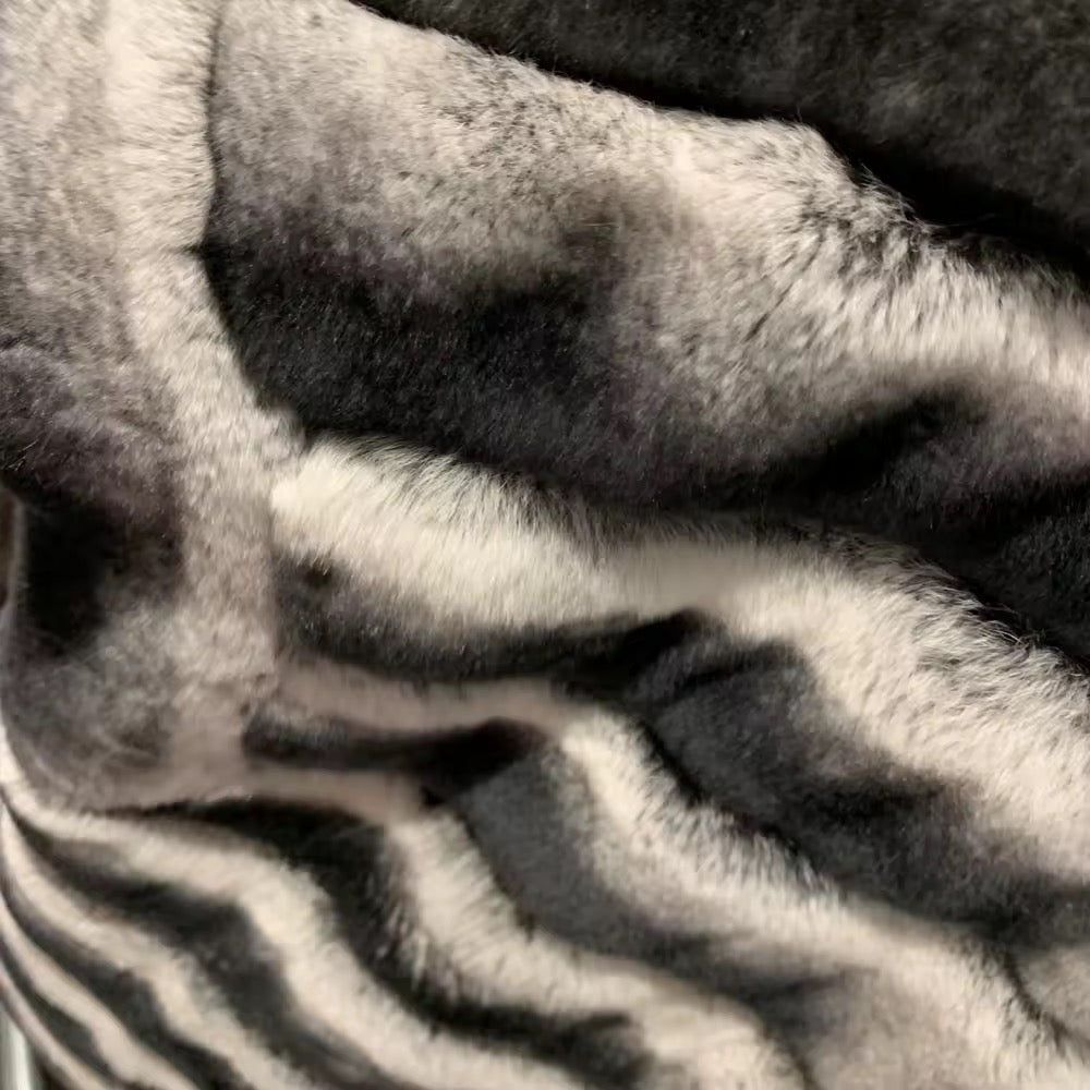 The Marcelline — Silver Rex Rabbit Fur Vest