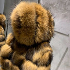 The Vionne — Amber Shadow Fox Hooded Jacket