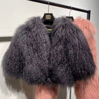 The Ravanne — Obsidian Mongolian Shearling Coat