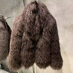 The Noirelle — Deep Espresso Mongolian Shearling Coat