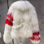 The Verenne — Rouge Éclat Mongolian Shearling Coat