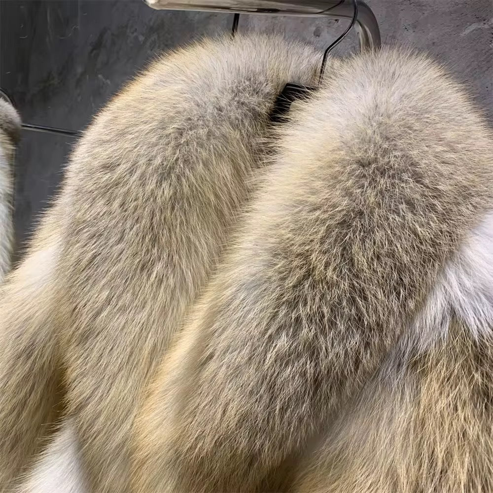La Dorelle — Champagne Fox Mid Coat