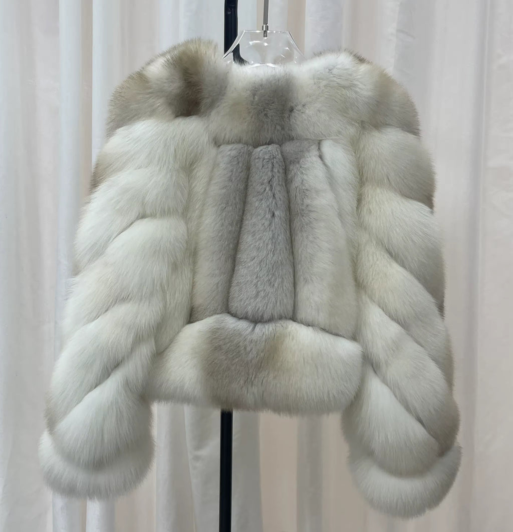 The Bianca Ciel — Silver-White Fox Fur Coat