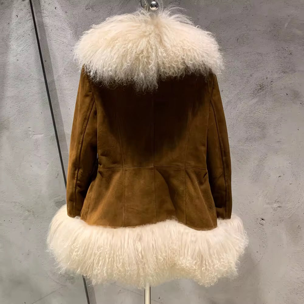 Le Cendrinne — Mocha Toscana Lamb Jacket
