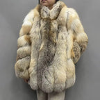 La Regina — Golden Fox Full-Length Coat