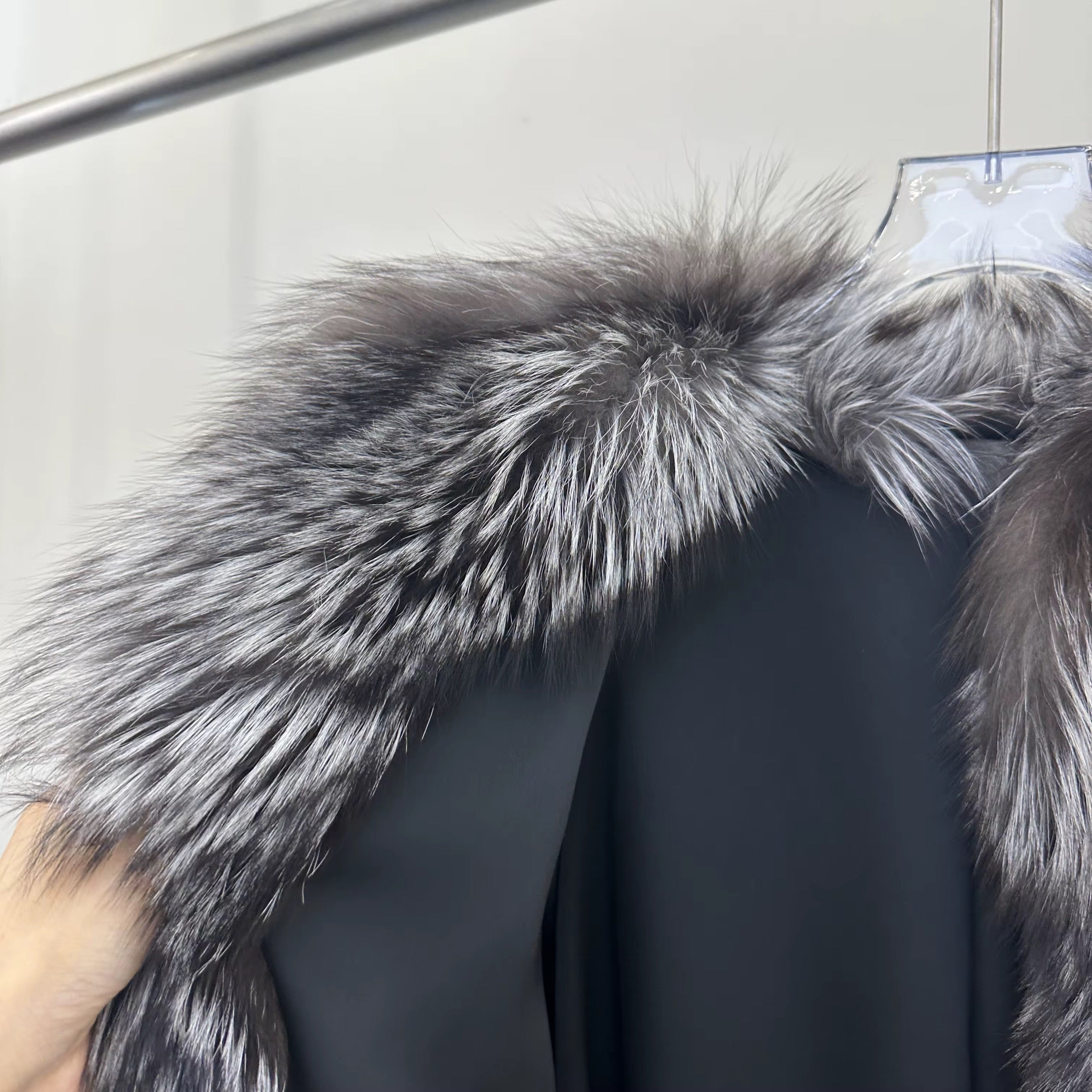 La Lunga — Silver Fox Full-Length Coat