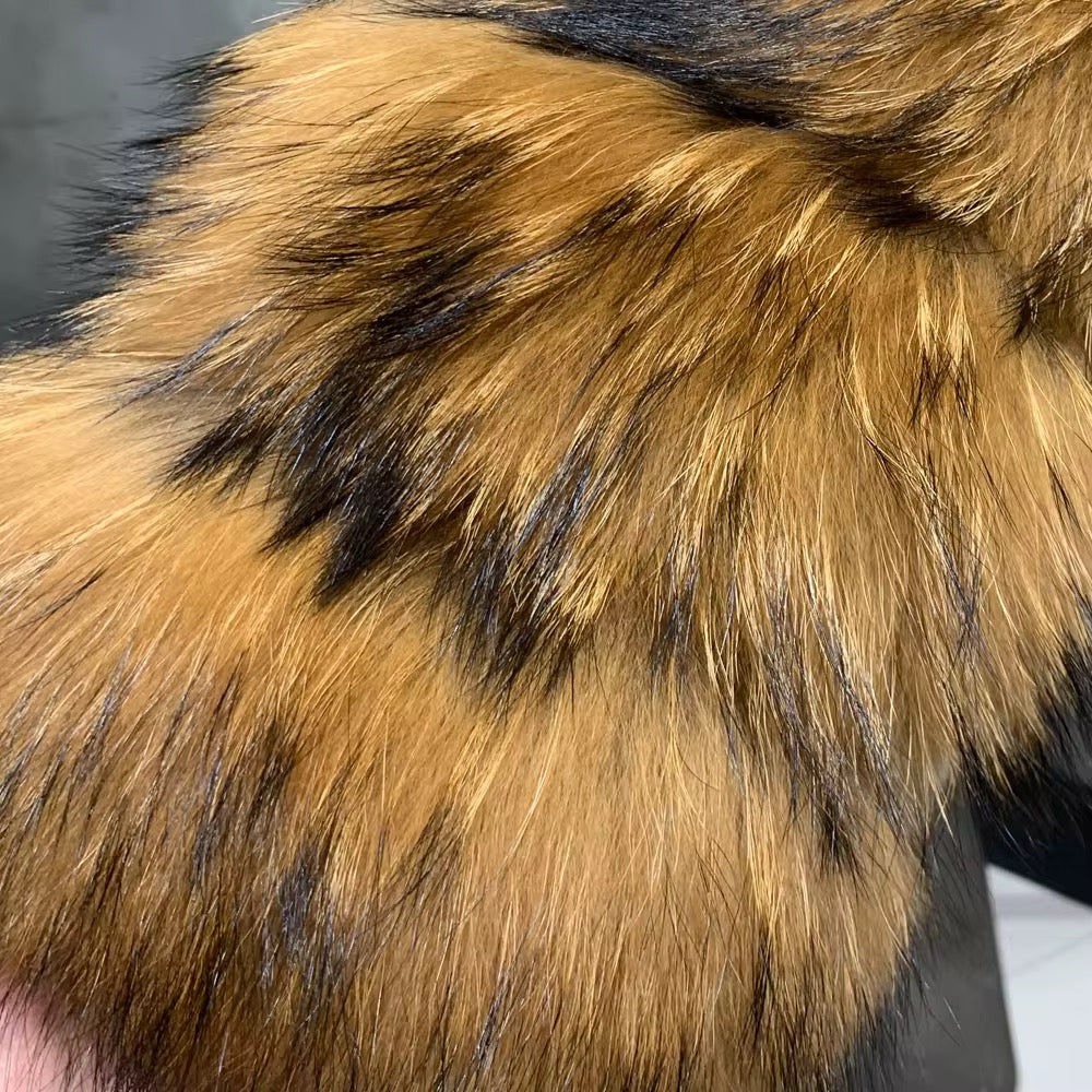 The Vionne — Amber Shadow Fox Hooded Jacket