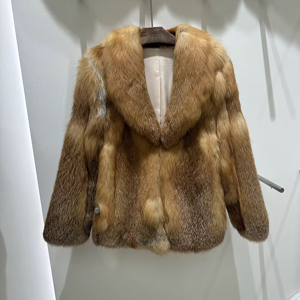 The Marcellé — Golden Fox Fur Coat