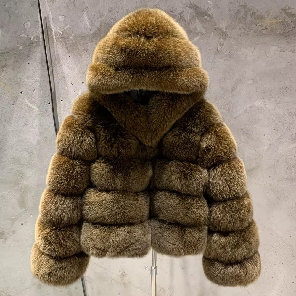 Le Châtenay — Hooded Sable Fox Jacket