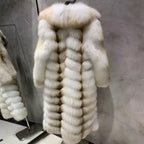 The Élivarre — Winter Veil White Fox Long Coat