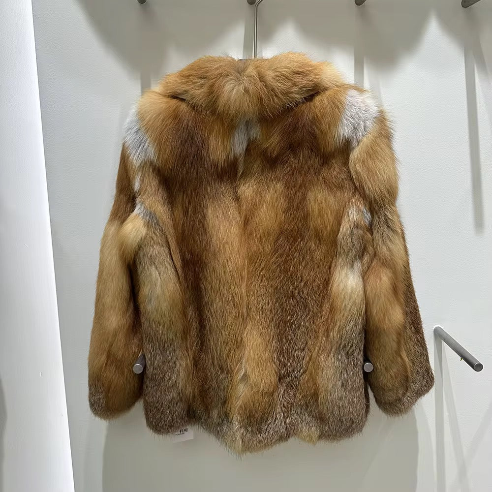 The Marcellé — Golden Fox Fur Coat