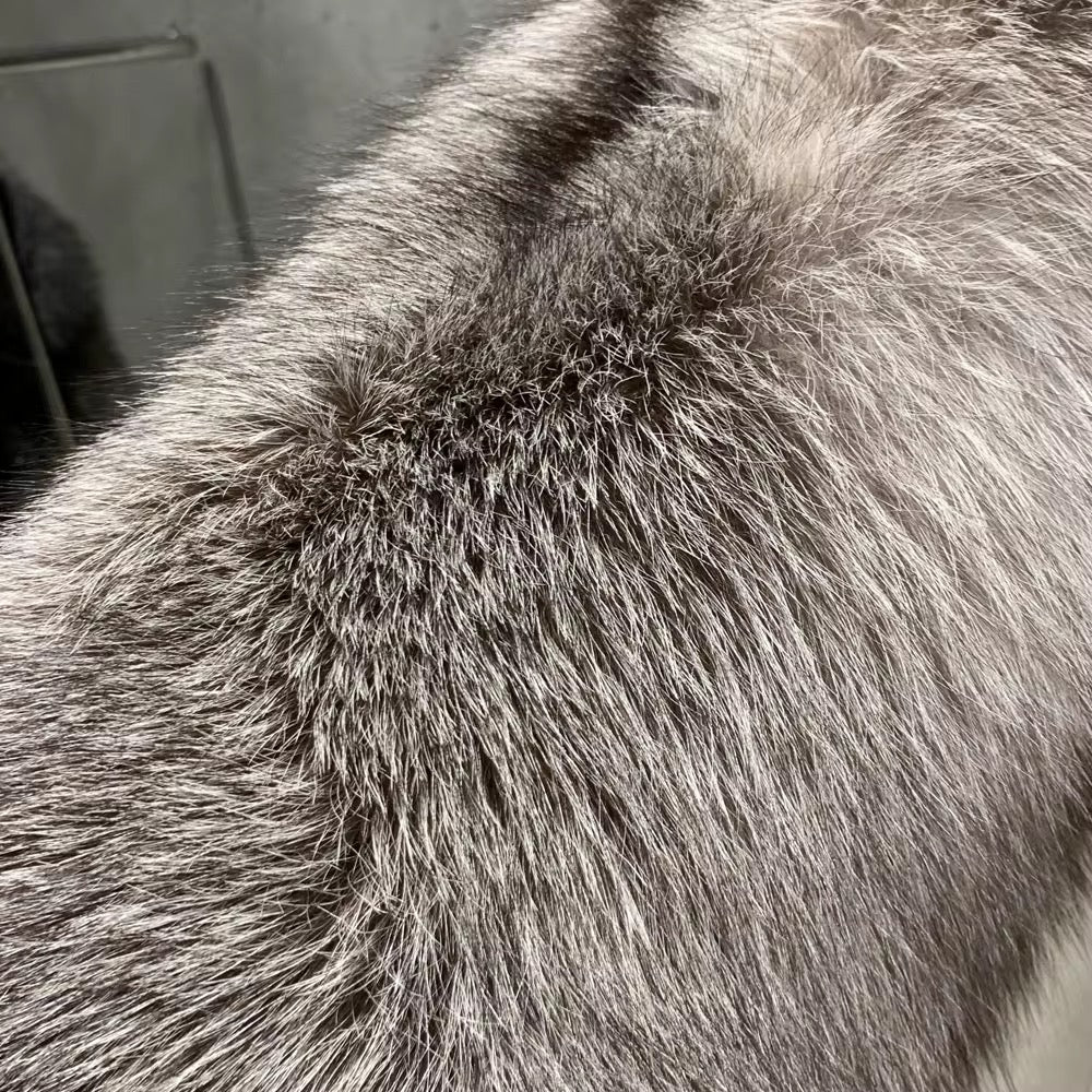 Il Nobile — Silver Fox Cropped Luxury Jacket