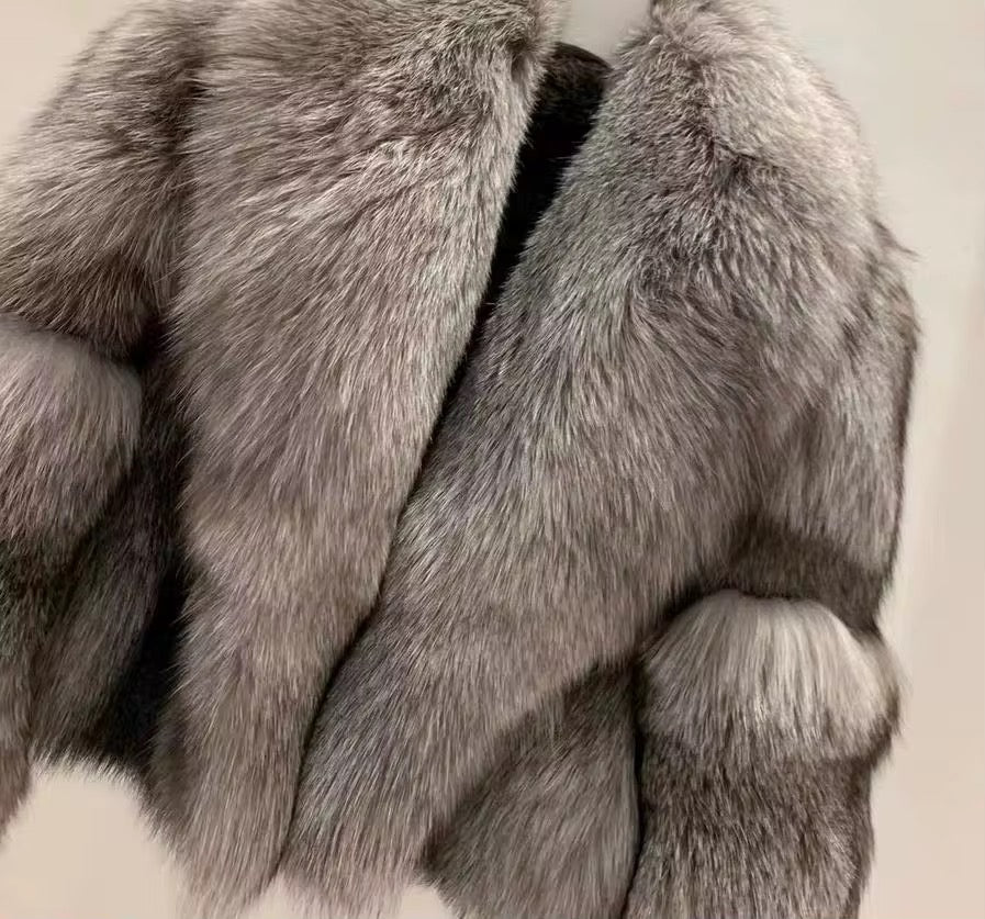 Il Notturno — Silver Fox Cropped Evening Jacket