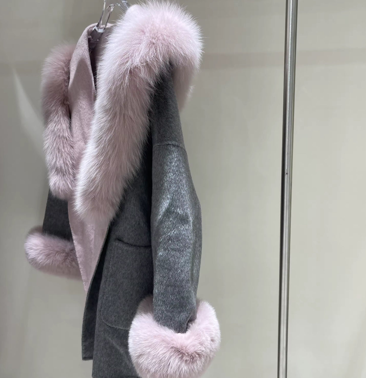 The Roselle Atelier Coat — Wool & Fox Trim