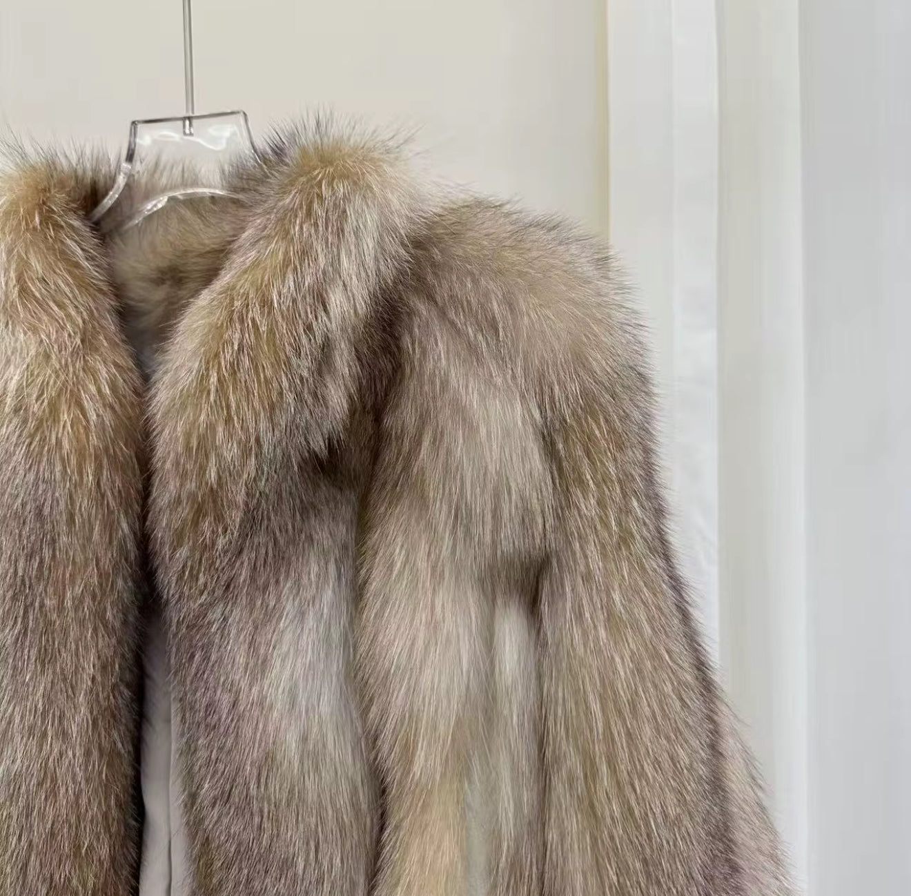 The Lucère — Silver Fox Fur Coat