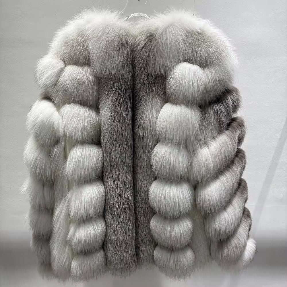 The Mondova Bellaré — Silver Fox Fur Coat