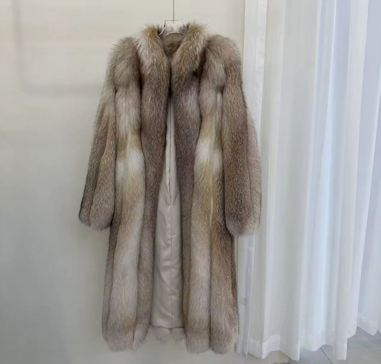 The Lucère — Silver Fox Fur Coat