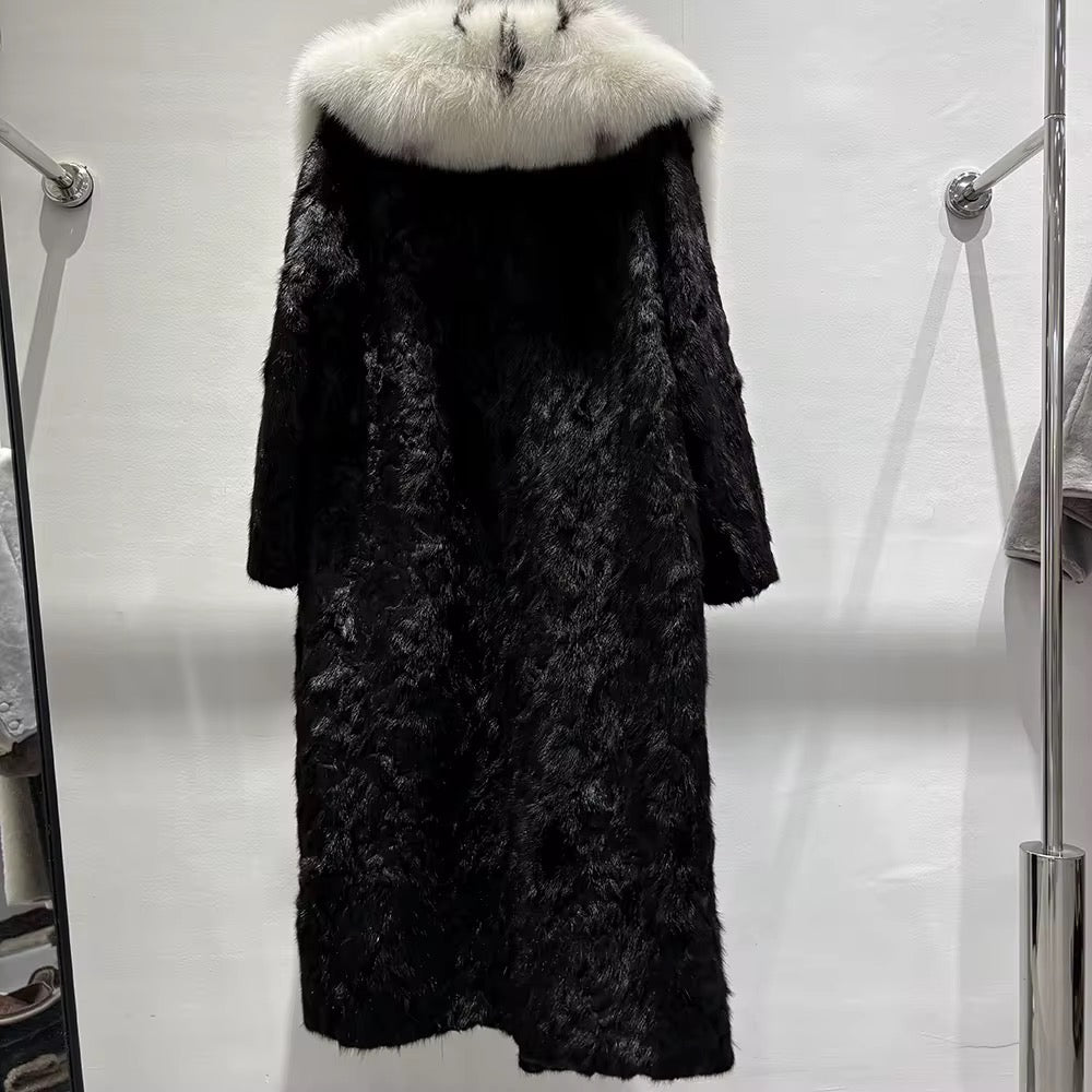La Notte — Black Mink Full-Length Coat