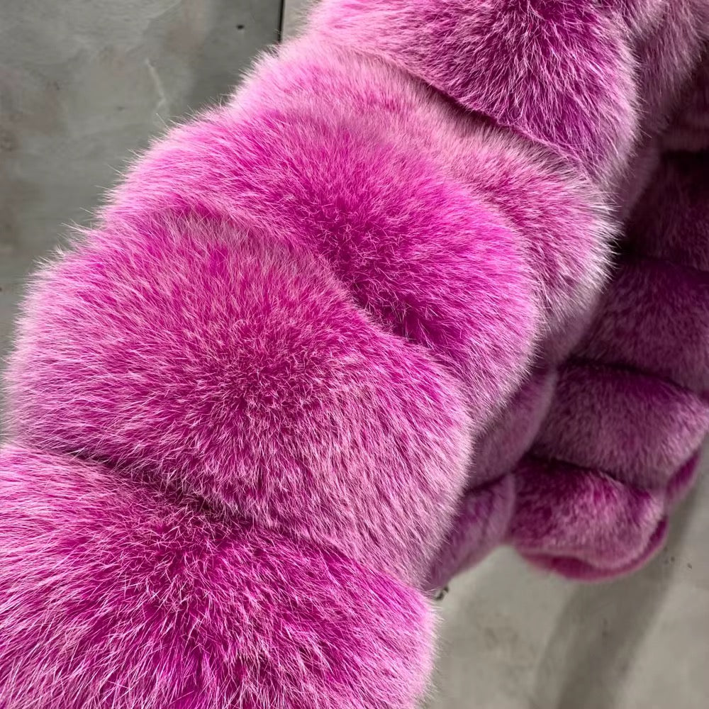 La Fuschienne — Fuchsia Fox Statement Coat