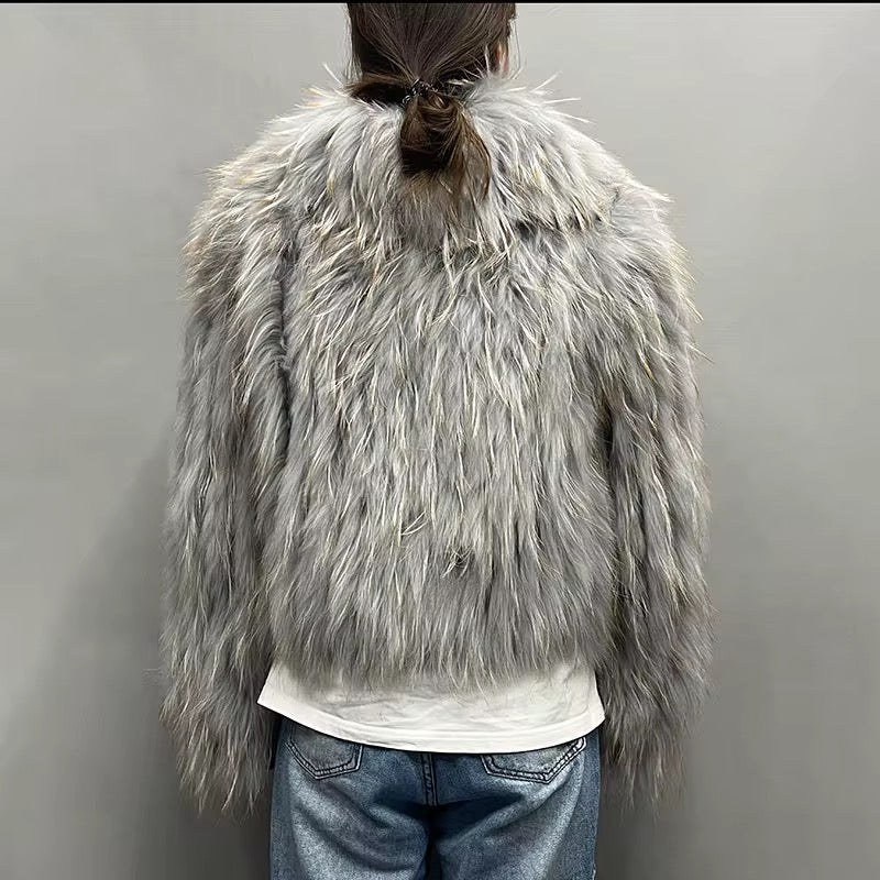 The Aurora Mist — Mongolian Sheep Fur Coat