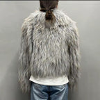 The Aurora Mist — Mongolian Sheep Fur Coat